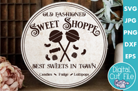 Sweet Shop Round Svg