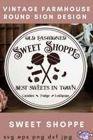 Sweet Shop Round Svg