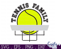 Tennis Family Round Sign Svg