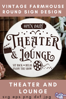 Theater And Lounge Round Svg