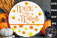 Trick Or Treat Round Svg