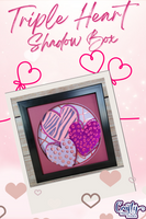 Triple Heart 3D Shadow Box File