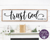 Trust God Proverbs 3:5-6 Svg