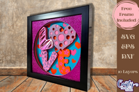 Valentine Love 3D Shadow Box File