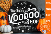 Voodoo Shop Vintage Round Svg