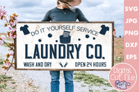 Wash And Dry Laundry Vintage Svg File