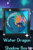 Water Dragon 3D Shadow Box File