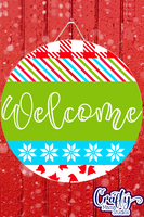 Welcome Mix And Match Christmas Round SVG