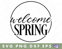 Welcome Spring Svg