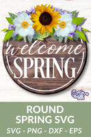 Welcome Spring Svg