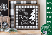 We Wish You A Merry Christmas Buffalo Plaid