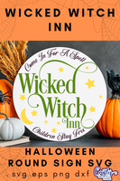 Wicked Witch Inn Round Svg