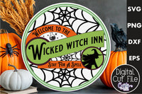 Wicked Witch Inn Vintage Round Svg