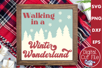 Winter Wonderland Retro Christmas Sign