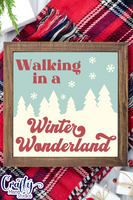 Winter Wonderland Retro Christmas Sign