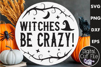 Adult Funny Halloween Round Sign Bundle