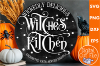 Witches Kitchen Round Sign Svg