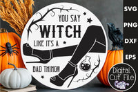 Adult Funny Halloween Round Sign Bundle