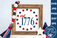 1776 Sign Svg