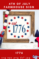 1776 Sign Svg