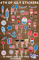 4th Of July Stickers