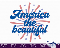 America The Beautiful Sign Svg