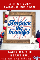 America The Beautiful Sign Svg