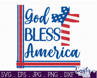 God Bless America Sign Svg