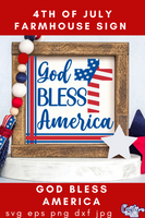 God Bless America Sign Svg