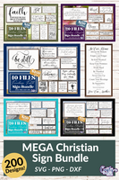 Mega Christian Sign Bundle