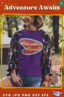 Adventure Awaits Retro Camping Svg