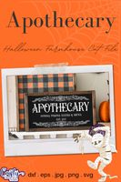 Apothecary Halloween Sign