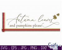 Autumn Leaves And Pumpkins Please