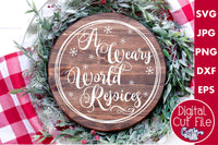 A Weary World Rejoices SVG