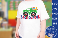 Back To School Monster Truck Svg