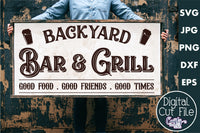 Backyard Bar And Grill Svg File