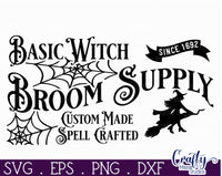 Basic Witch Broom Co Vintage Sign