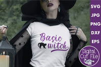 Adult Halloween Svg, Basic Witch