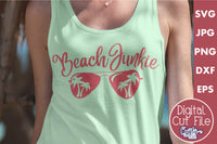 Beach Junkie Svg, Palm Tree Sunglasses