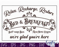 Bed And Breakfast Svg File