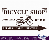 Bicycle Shop Svg File