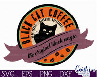 Black Cat Coffee Vintage Farmhouse Sign