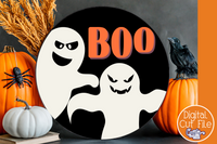 Retro Round Halloween Sign Bundle #1