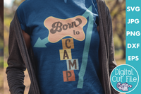 Born To Camp Retro Camping Svg