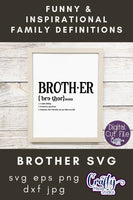 Brother Definition, Family Svg