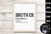 Brother Definition, Family Svg