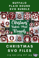 Christmas Buffalo Plaid Round Bundle