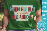 Camping Is My Favorite Season Retro Svg