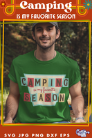 Camping Is My Favorite Season Retro Svg