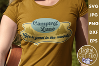 Camping Zone Retro Camping Svg